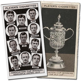 1910 Cup Winners and Old FA Cup cigarette cards